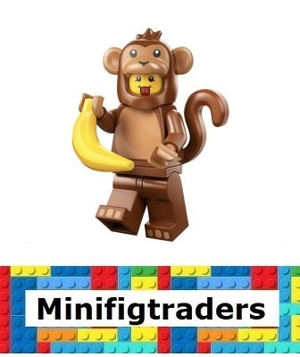 71051 Monkey Costume Fan, Series 28 (Complete Set with Stand and Accessories) col28-4