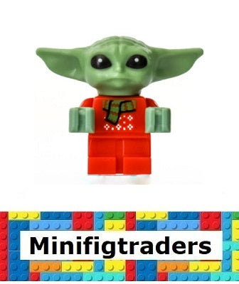 75307 Grogu The Child Baby Yoda Red Christmas Sweater and