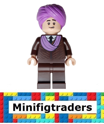 76435 Professor Quirinus Quirrell - Dark Brown Robe, Medium Lavender Turban (hp480)