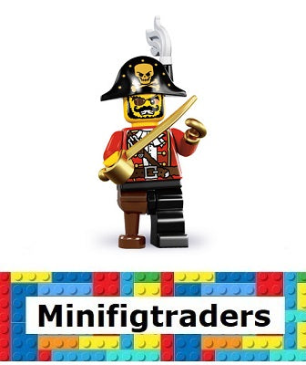 8833 Pirate Captain, Series 8 (Complete Set with Stand and Accessories) (col08-15)