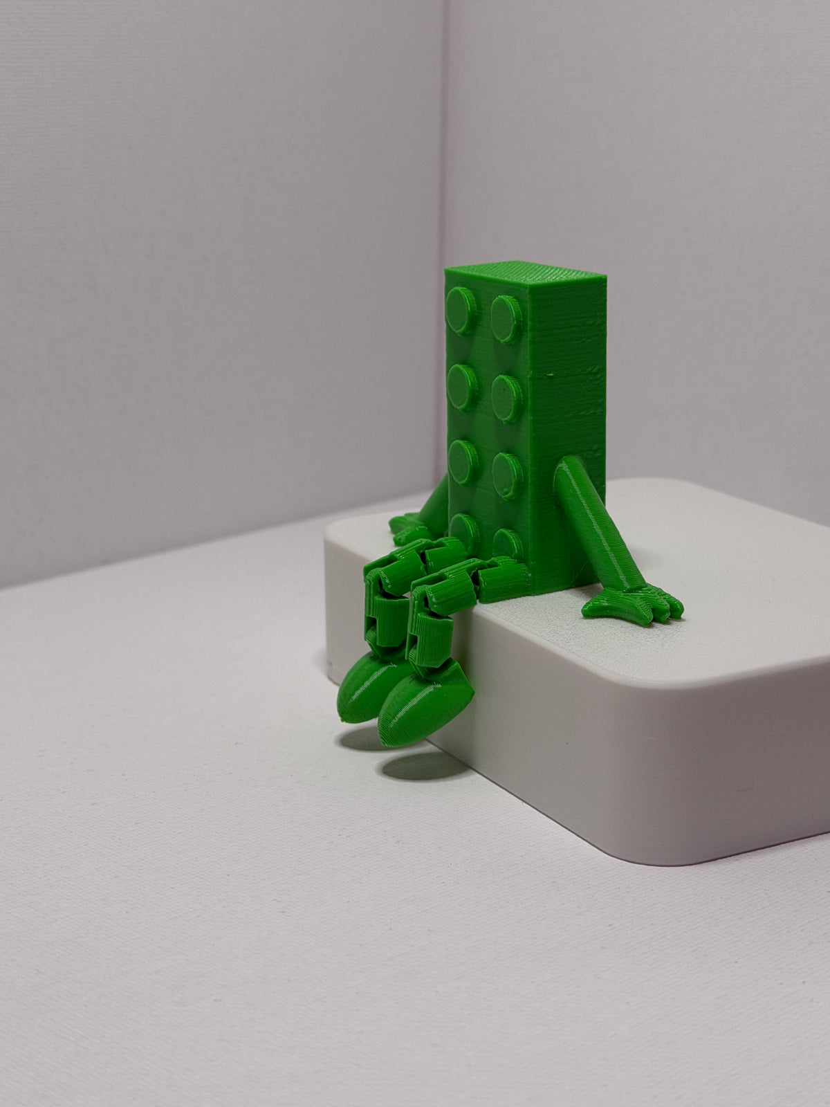 Brick Buddy – Green -Articulated 3D Printed Character