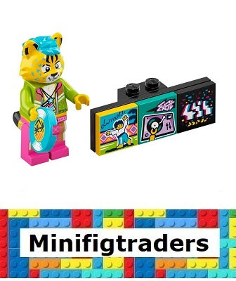 43101 DJ Cheetah, Vidiyo Bandmates, Series 1 (Complete Set with Stand and Accessories)(vidbm01-4)