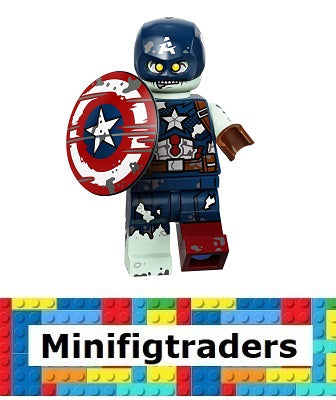 71031 Zombie Captain America (Complete Set with Stand and Accessories) colmar-9