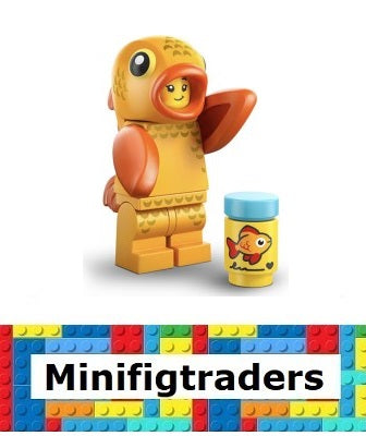 71051 Goldfish Costume Fan, Series 28 (Complete Set with Stand and Accessories) col28-3