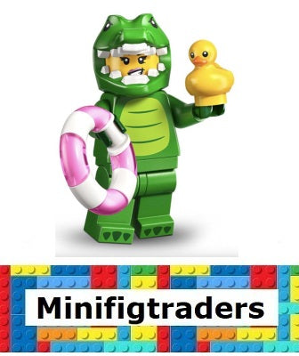 71051 Crocodile Costume Fan, Series 28 (Complete Set with Stand and Accessories) col 28-8