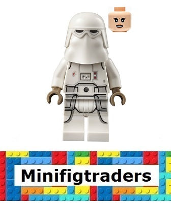 75320 Snowtrooper, Printed Legs, Dark Tan Hands - Female, Light Nougat Head (sw1178)