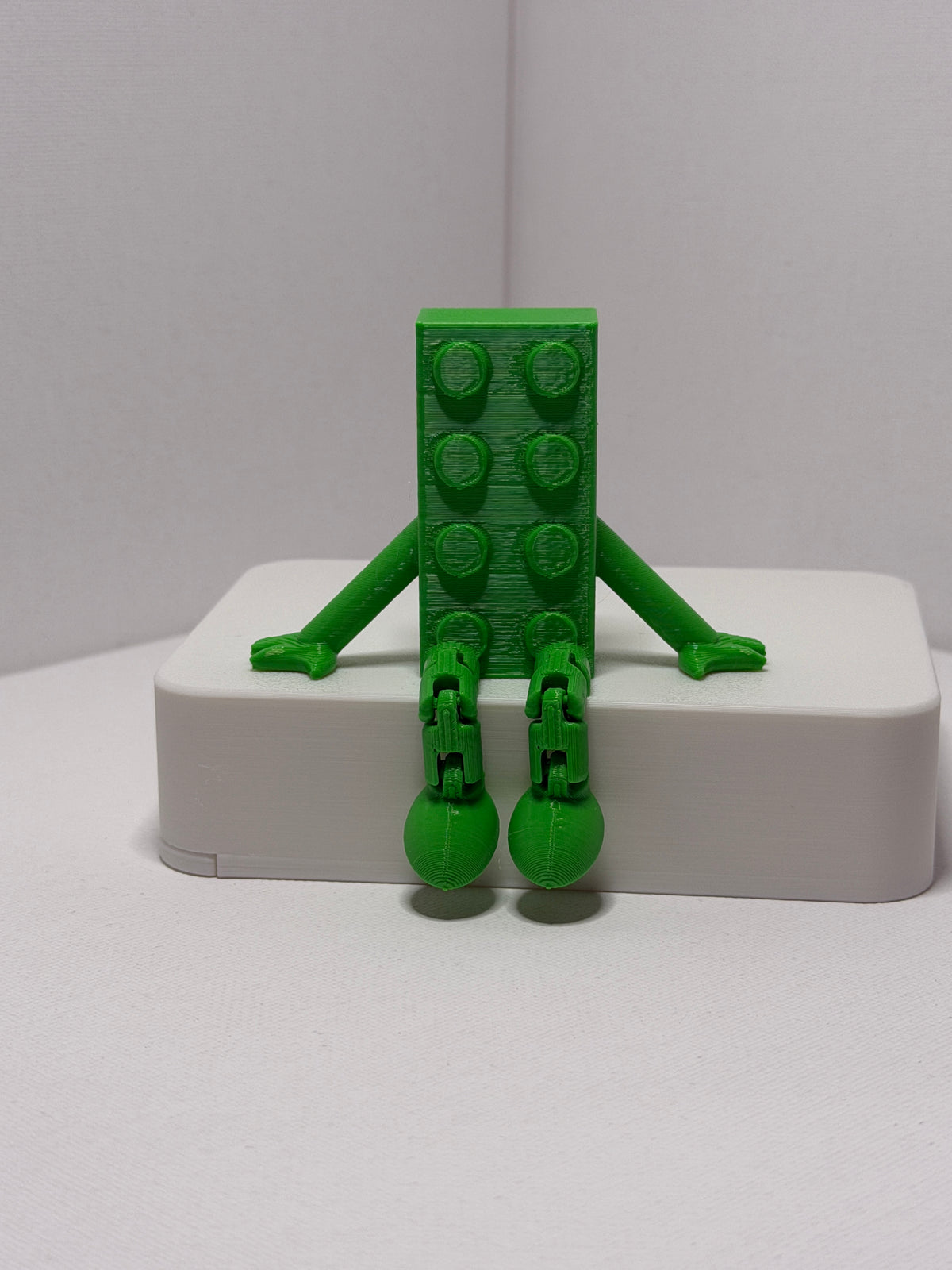 Brick Buddy – Green -Articulated 3D Printed Character