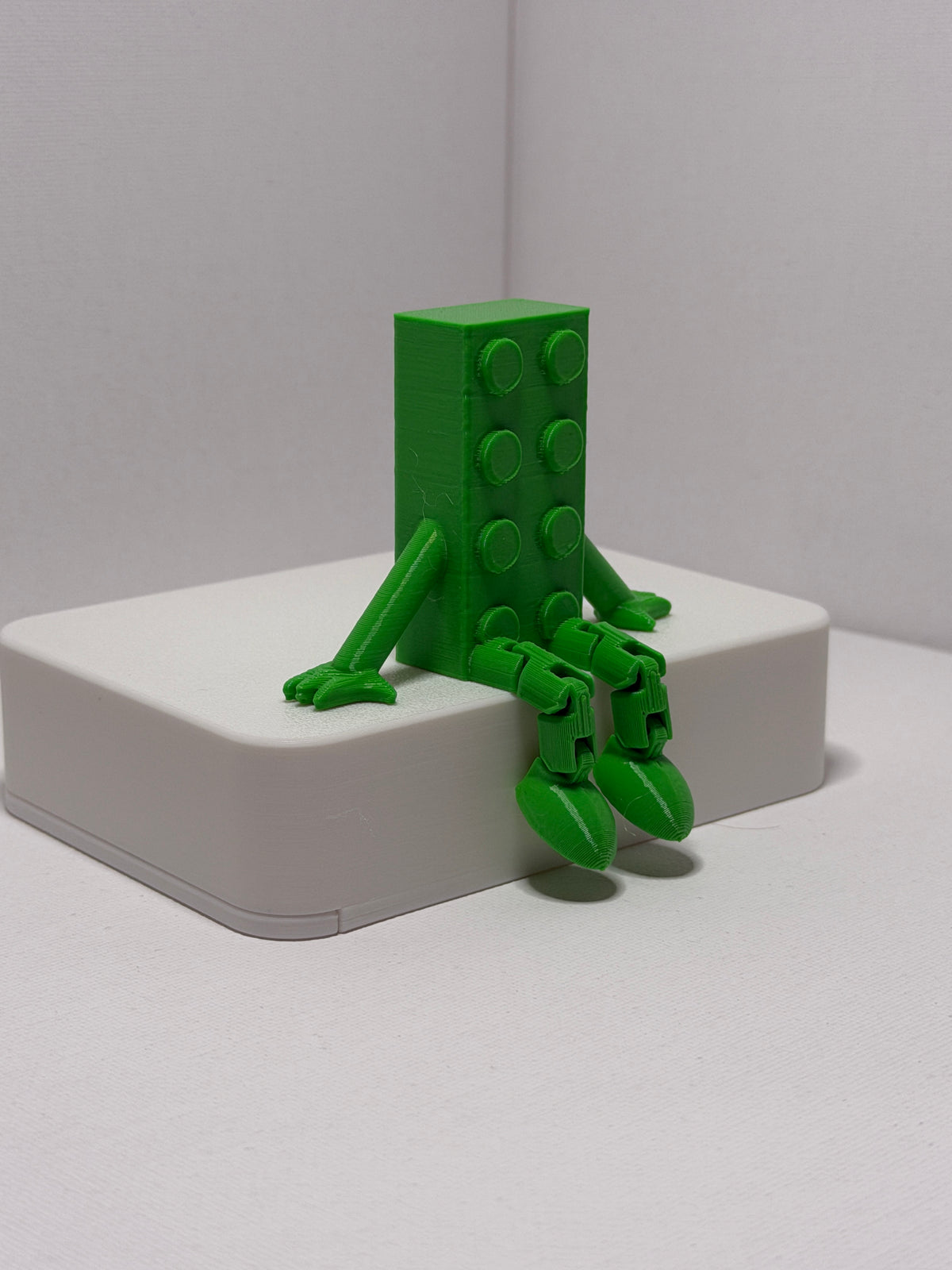 Brick Buddy – Green -Articulated 3D Printed Character