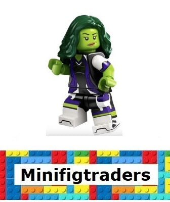 71039 She-Hulk, Marvel Studios, Series 2 (Complete Set with Stand and Accessories) (colmar2-5)